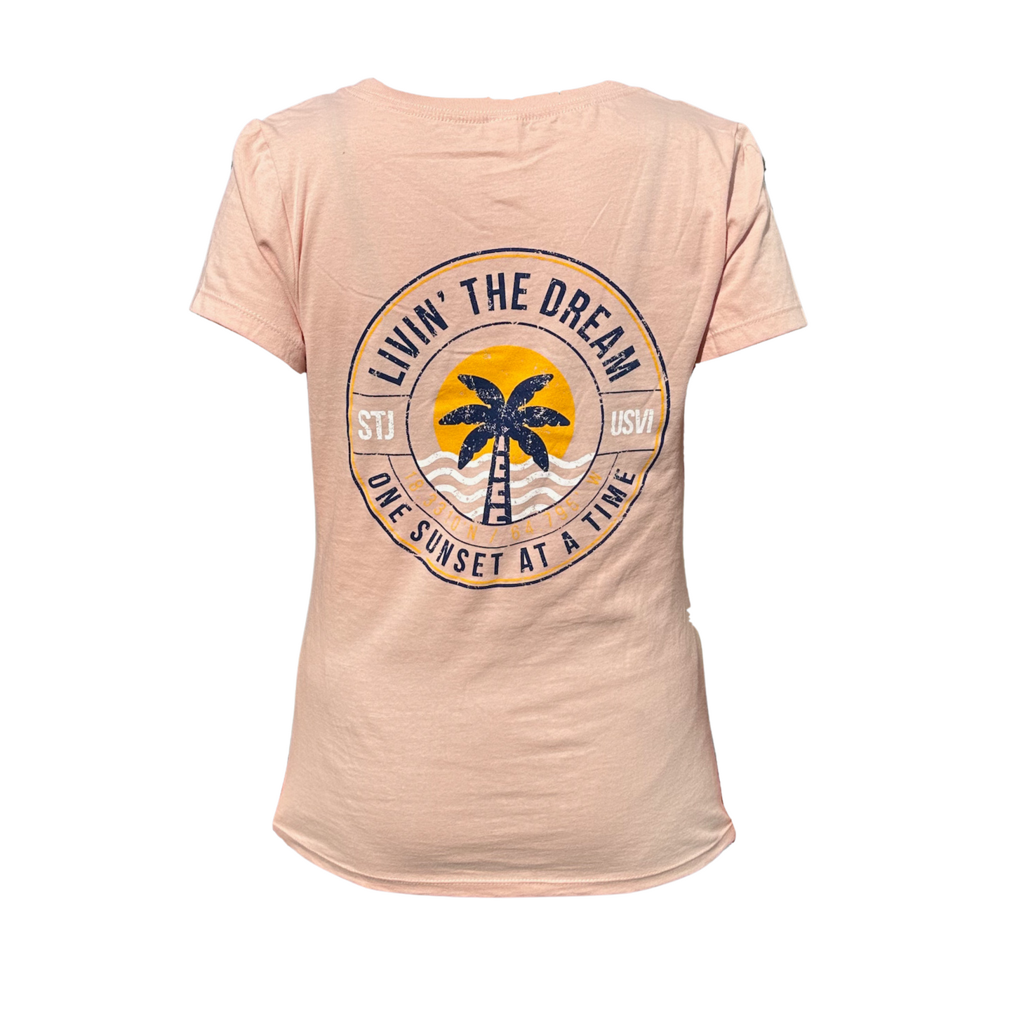 ONE SUNSET AT A TIME LADIES T-SHIRT